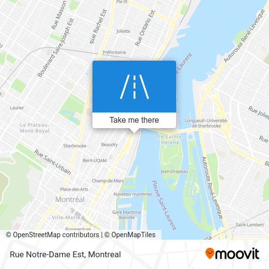 Rue Notre-Dame Est map