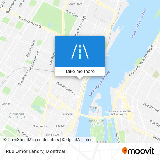 Rue Omer Landry map