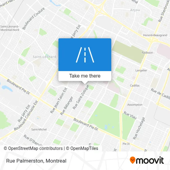 Rue Palmerston map