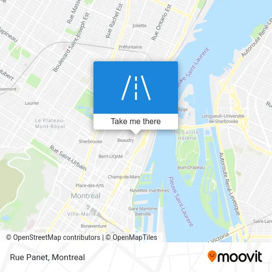 Rue Panet map
