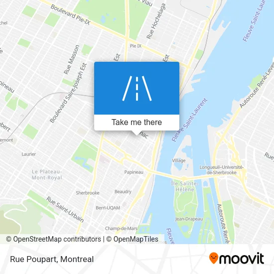 Rue Poupart map