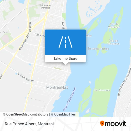 Rue Prince Albert map