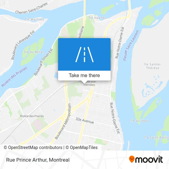 Rue Prince Arthur map