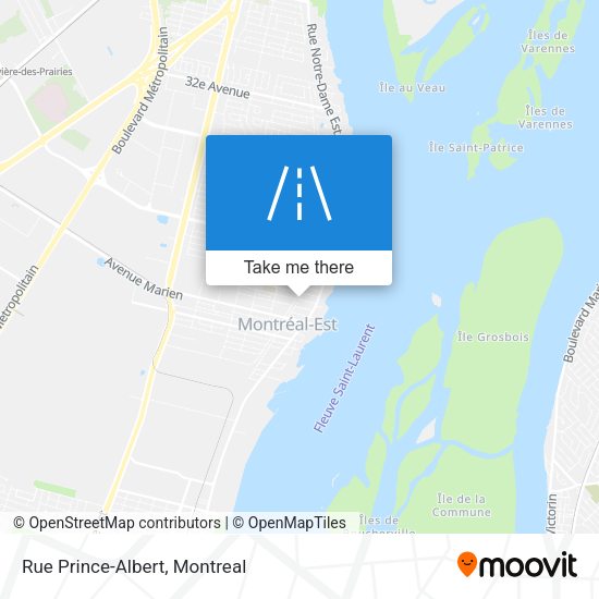 Rue Prince-Albert map