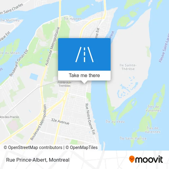 Rue Prince-Albert map