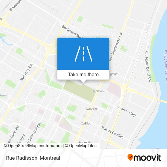 Rue Radisson map