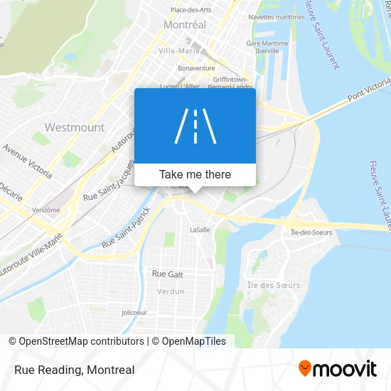 Rue Reading map