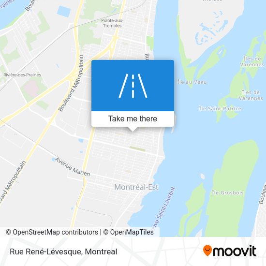 Rue René-Lévesque map