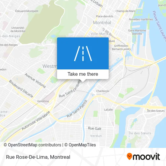 Rue Rose-De-Lima map