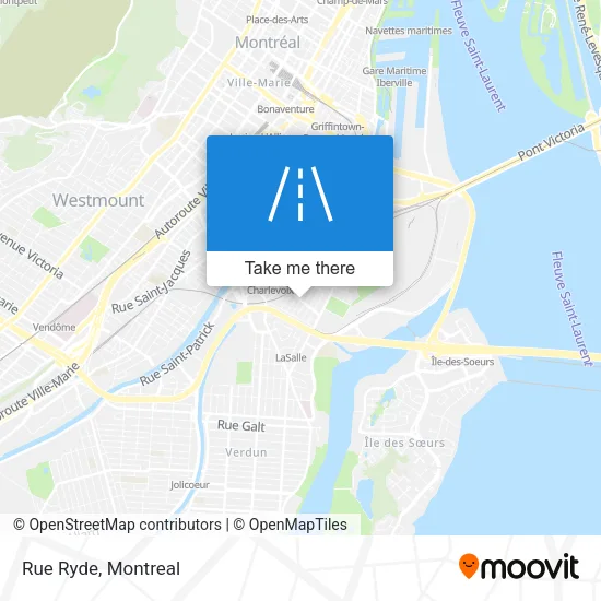 Rue Ryde map