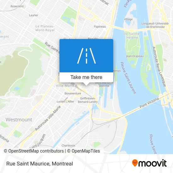 Rue Saint Maurice map