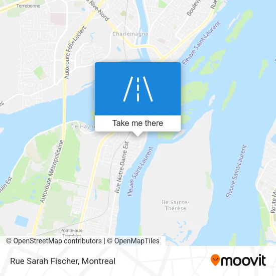 Rue Sarah Fischer map