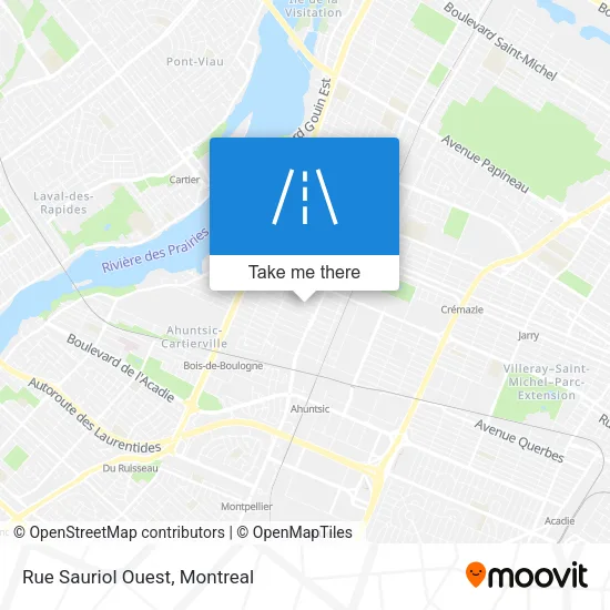Rue Sauriol Ouest map