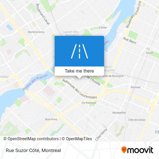 Rue Suzor Côté map