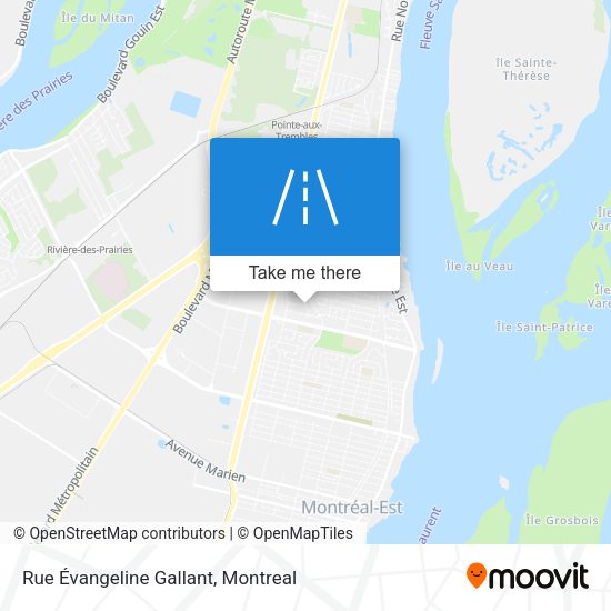 Rue Évangeline Gallant map