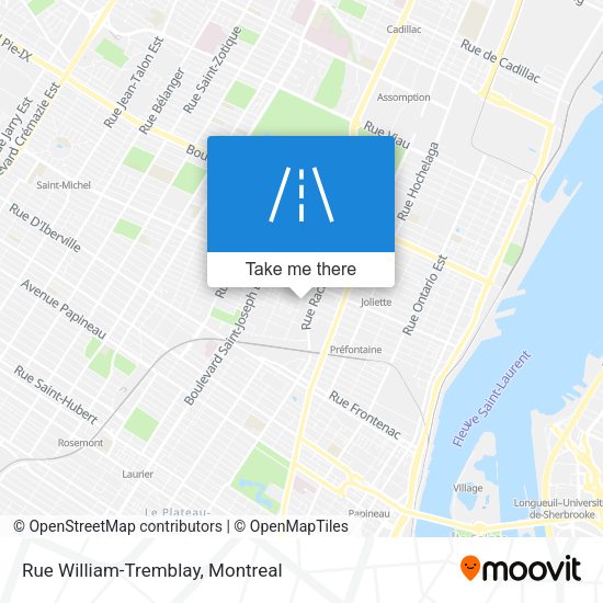 Rue William-Tremblay map