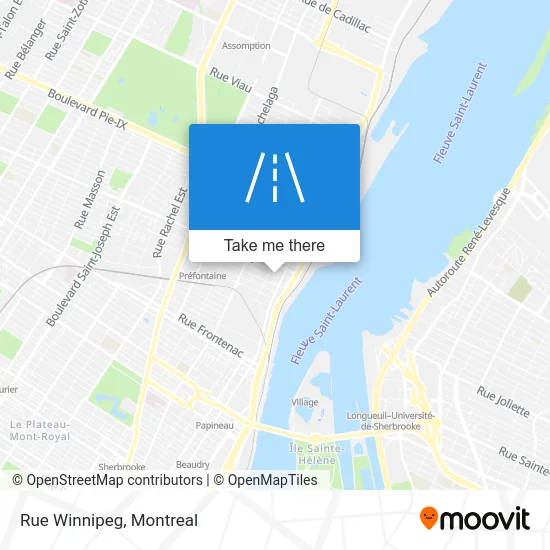Rue Winnipeg map
