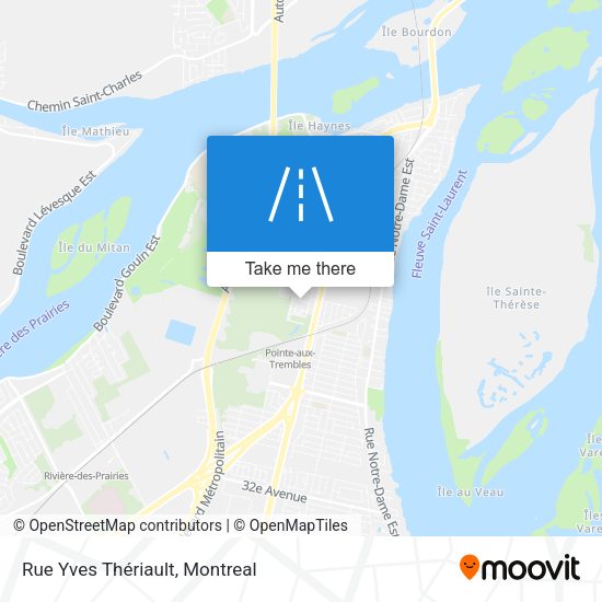 Rue Yves Thériault map