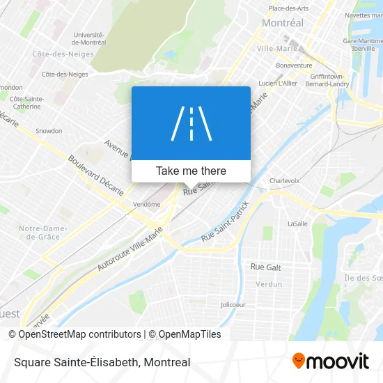 Square Sainte-Élisabeth map