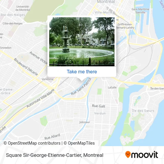 Square Sir-George-Etienne-Cartier map