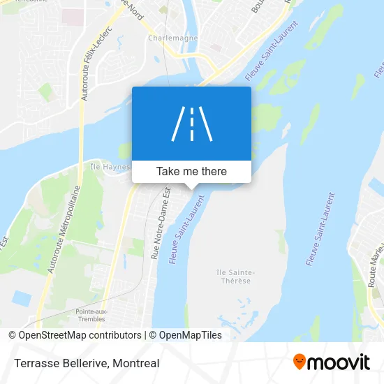 Terrasse Bellerive map