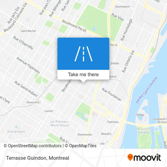 Terrasse Guindon map