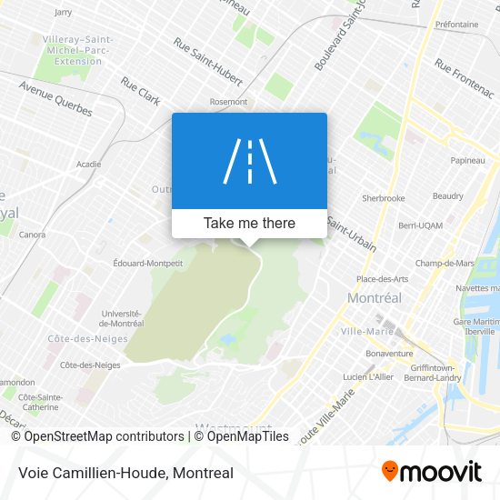 Voie Camillien-Houde map