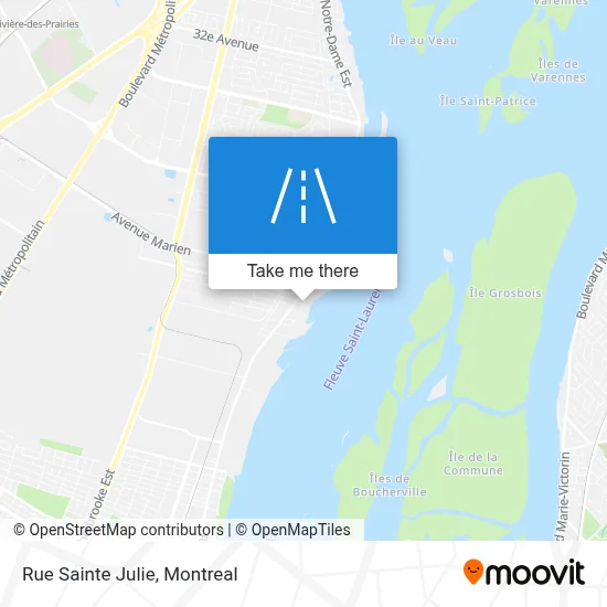 Rue Sainte Julie map