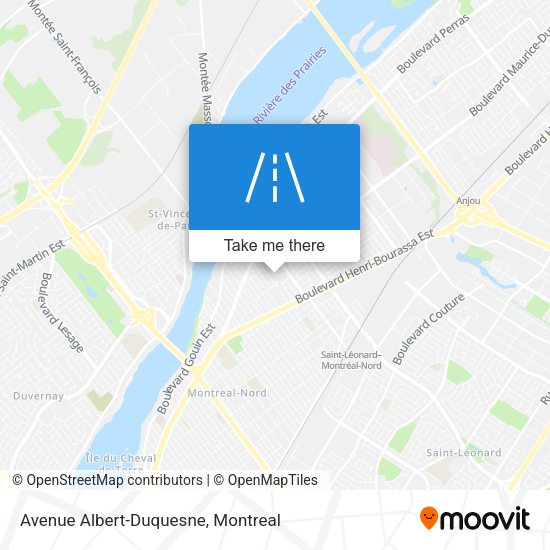 Avenue Albert-Duquesne map