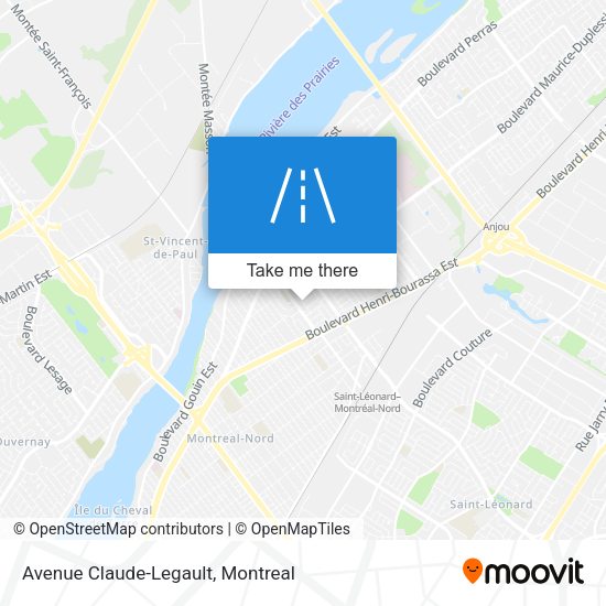 Avenue Claude-Legault map