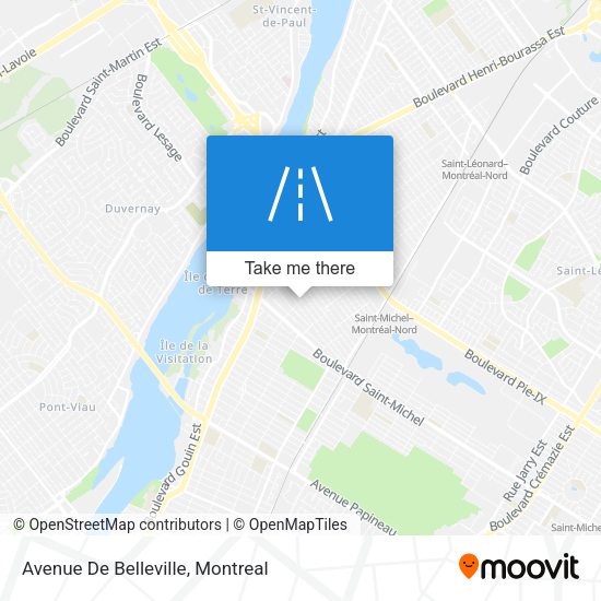 Avenue De Belleville map