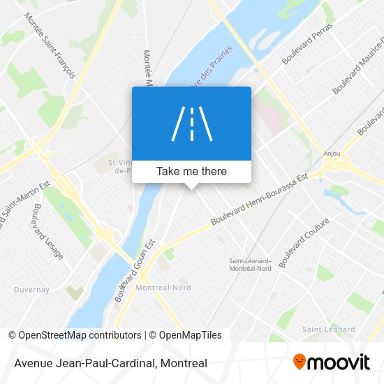 Avenue Jean-Paul-Cardinal map