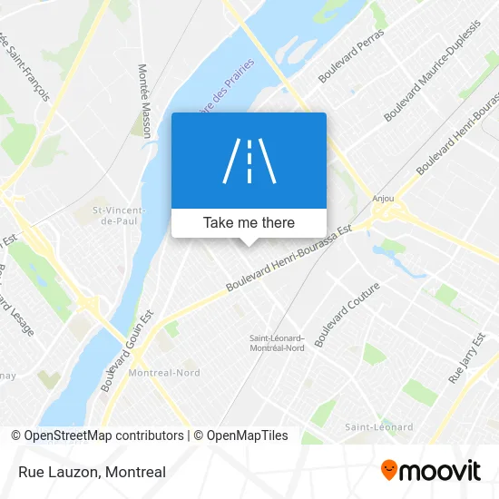 Rue Lauzon map