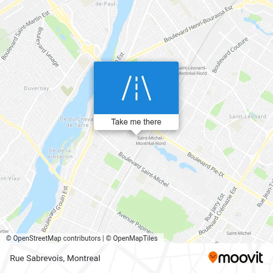 Rue Sabrevois map