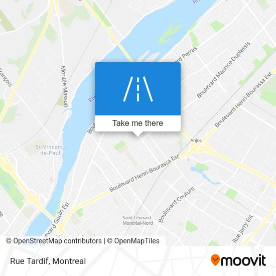 Rue Tardif map