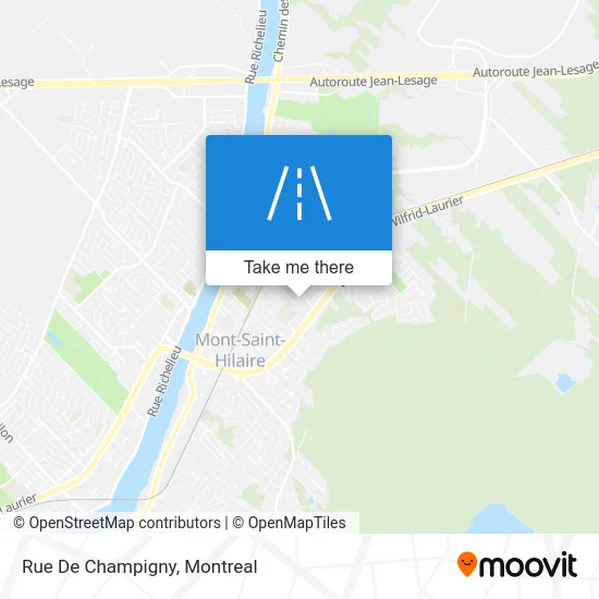 Rue De Champigny map