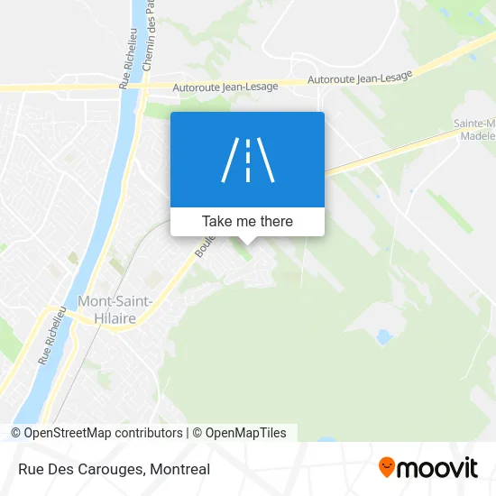 Rue Des Carouges map