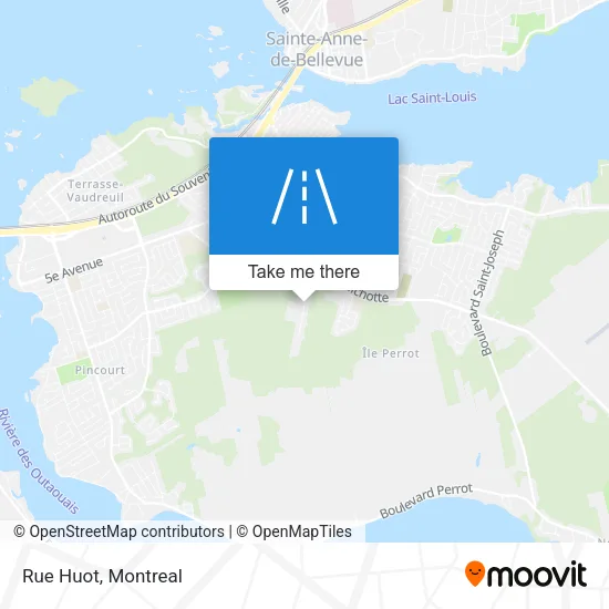 Rue Huot map