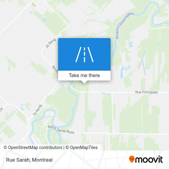 Rue Sarah map