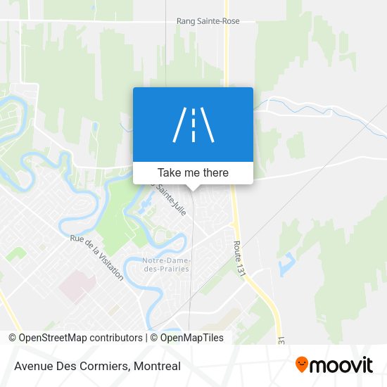 Avenue Des Cormiers map