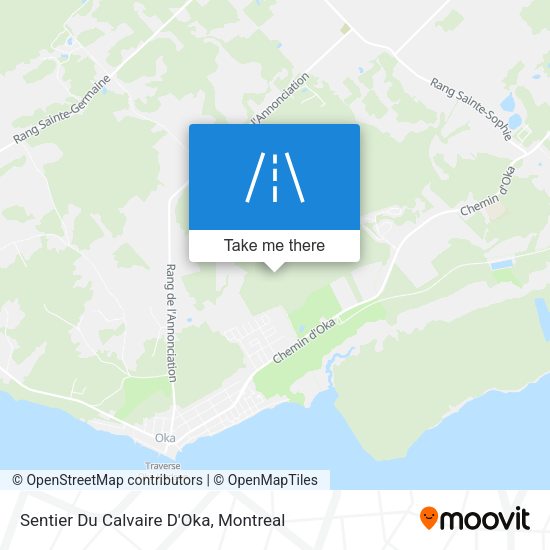 Sentier Du Calvaire D'Oka map