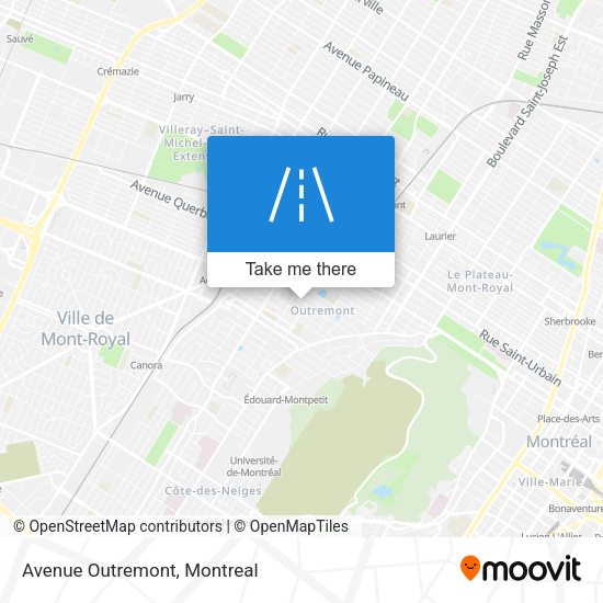 Avenue Outremont map