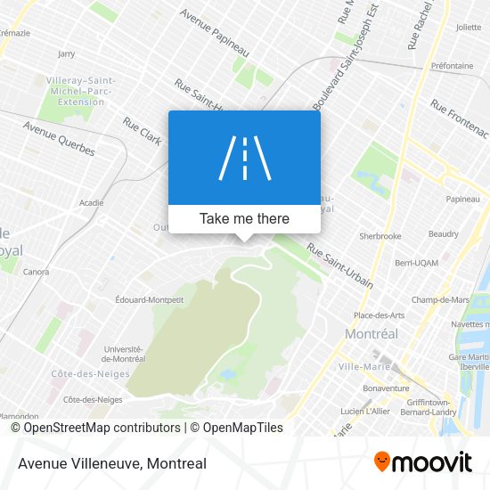 Avenue Villeneuve map