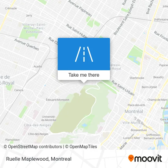 Ruelle Maplewood map