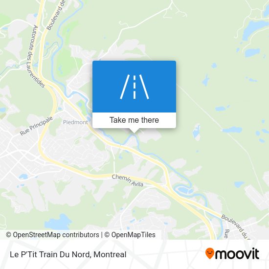 Le P'Tit Train Du Nord map