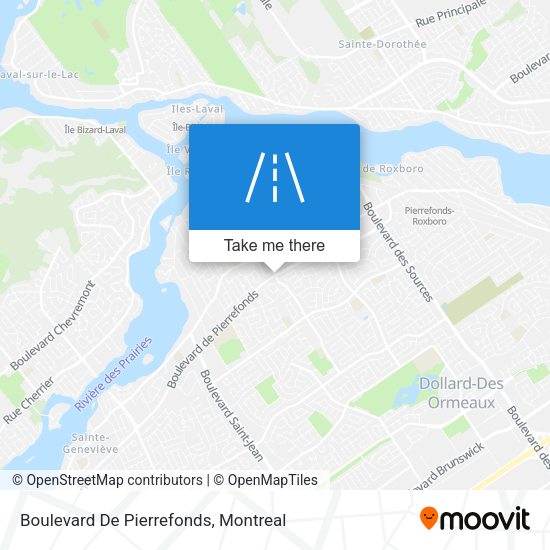 Boulevard De Pierrefonds map