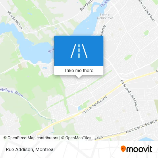 Rue Addison map