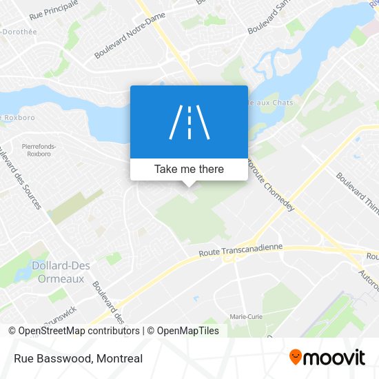 Rue Basswood map