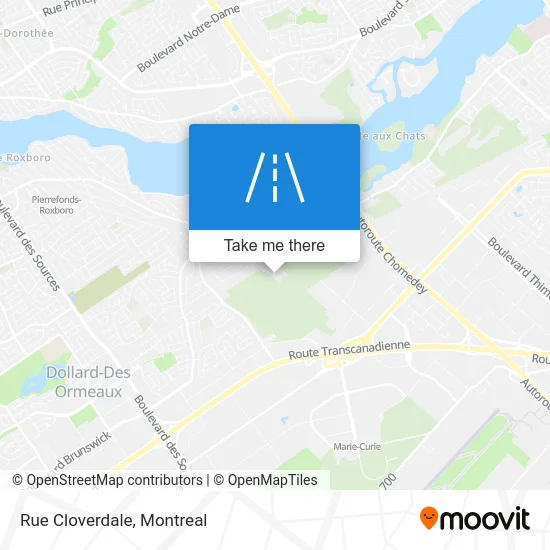 Rue Cloverdale map