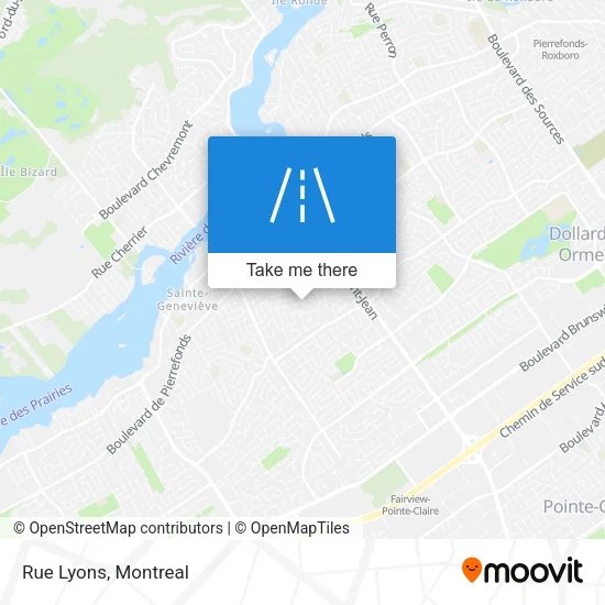 Rue Lyons map